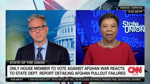 Democrat Rep Barbara Lee Says Biden Doesn't Deserve "Any Blame" For Botched Afghanistan Withdrawal