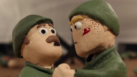 World War 2 DDay in clay Animation Video