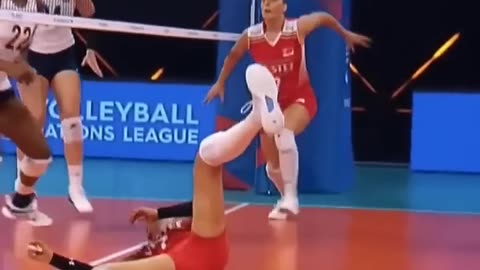 Funniest Moments in Women's Volleyball 😍😍 #shorts