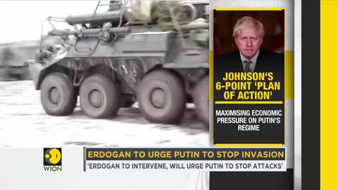 UK PM Boris Johnson to launch international 'plan of action' against Russia's Putin.