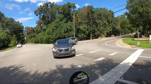 Motorcyclist is Invisible to Cars Turning