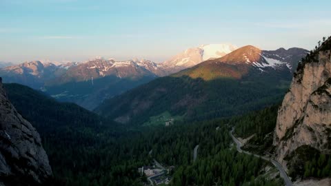 Over the heavens, over the magical Dolomites