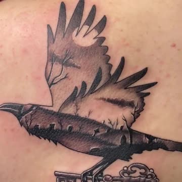 😎🔥🪦Crow @ Graveyard Tattoo🪦🔥😎