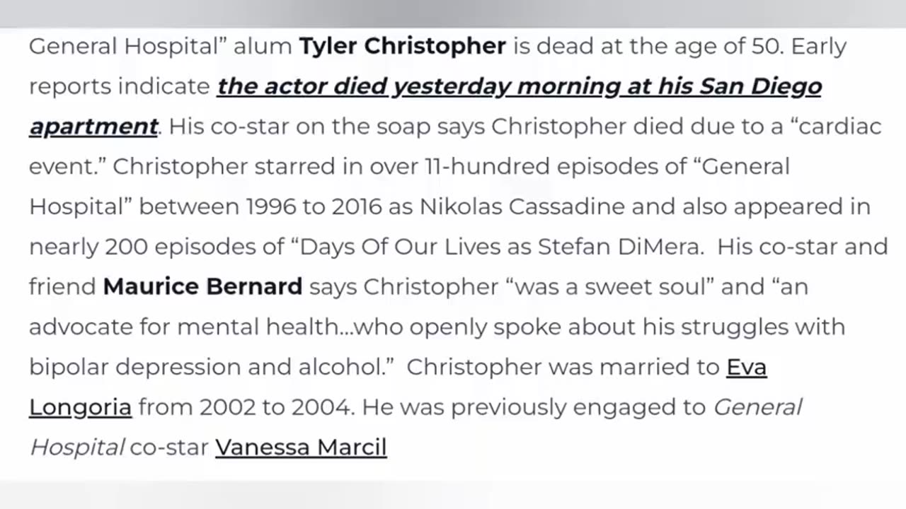 ANOTHER FAMOUS ACTOR AND COVID PUSHING SHILL FALLS OVER DEAD? WHAT COULD IT BE?