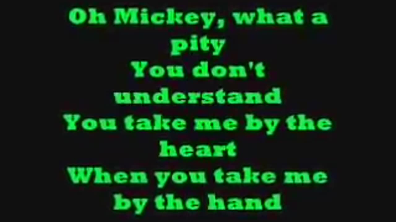 Hey Mickey With Lyrics