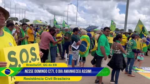 28° dia de movimento democrático em Brasília, Resistência Civil. Fraudes nas eleições de 2022!