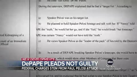 Pelosi attacker pleads not guilty to federal charges