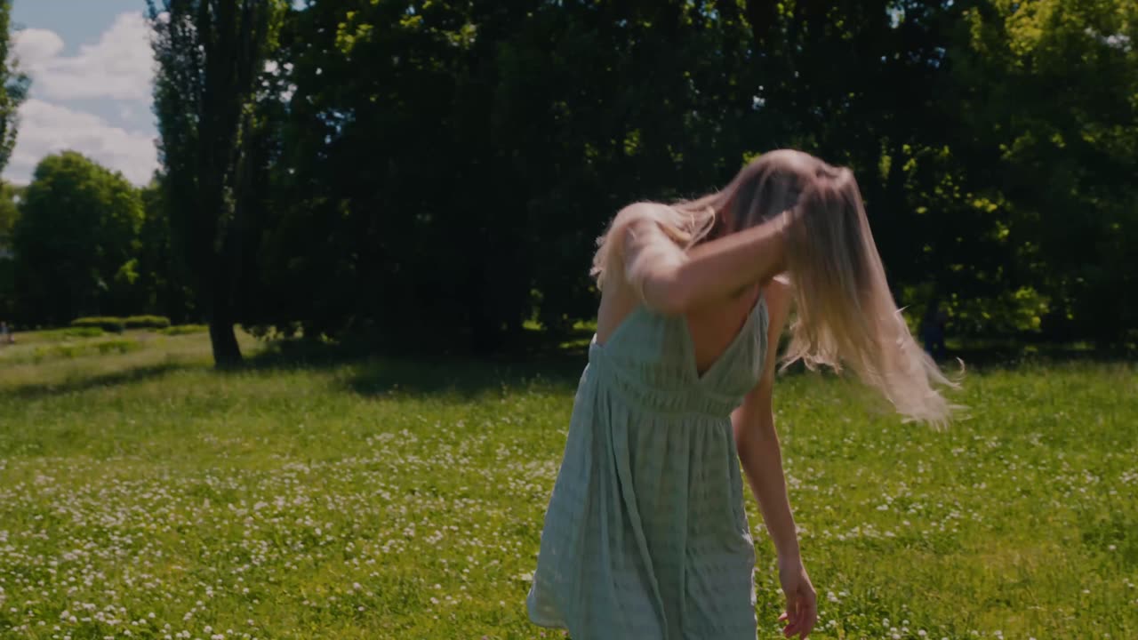 Beautiful girl enjoying nature