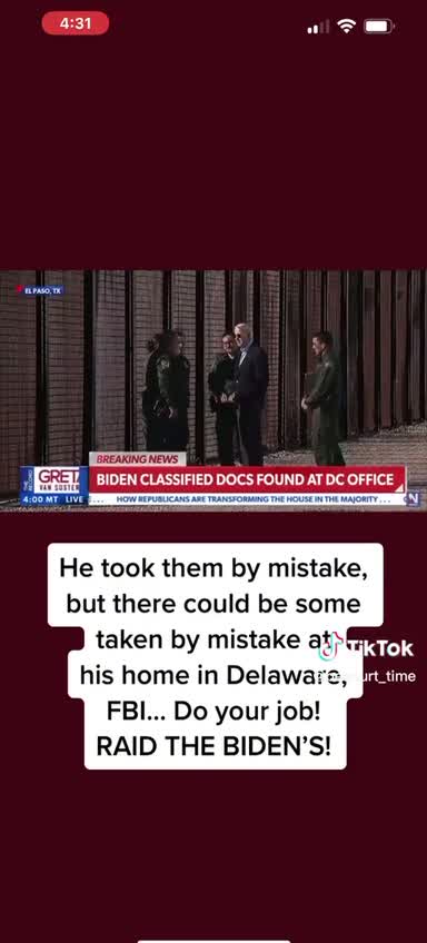 Biden’s Classified Docs Found At DC Office