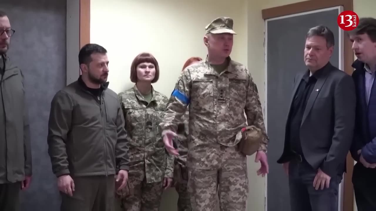 Zelenskiy and Germany's Habeck visit military personnel wounded in Ukraine's east