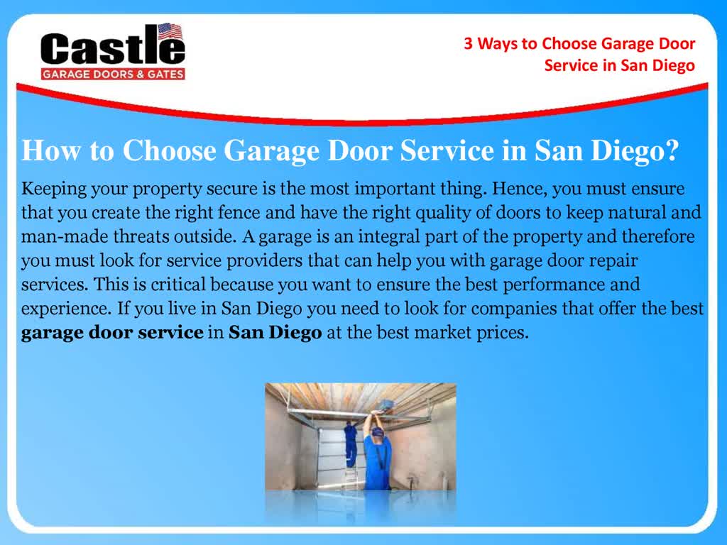 3 Ways to Choose Garage Door Service in San Diego