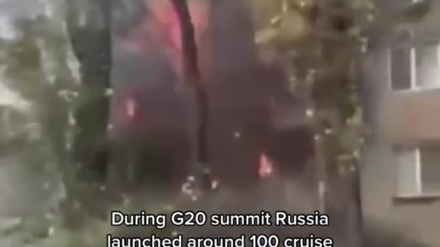 During G20 summit Russia launched around 100 cruise ! missiles on Ukraine