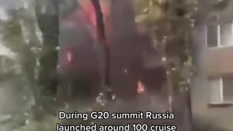 During G20 summit Russia launched around 100 cruise ! missiles on Ukraine