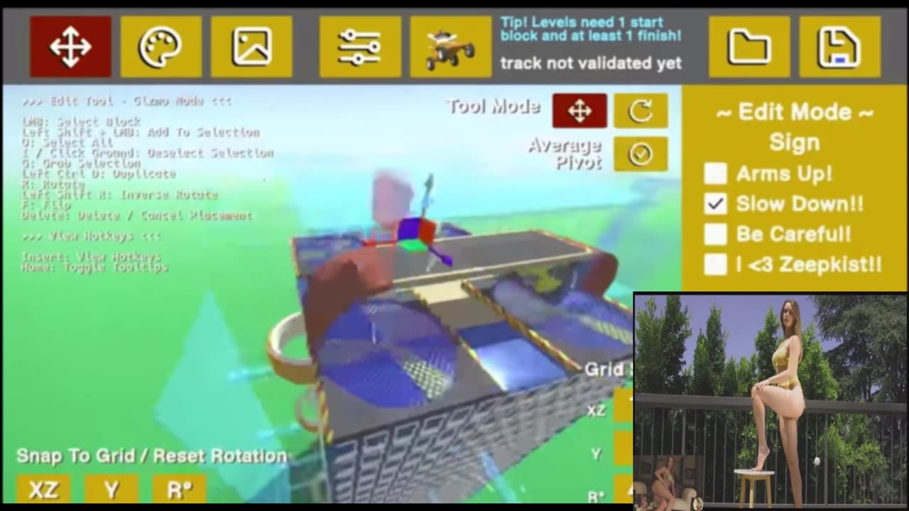 Sexy zeepkist skyscraper building track