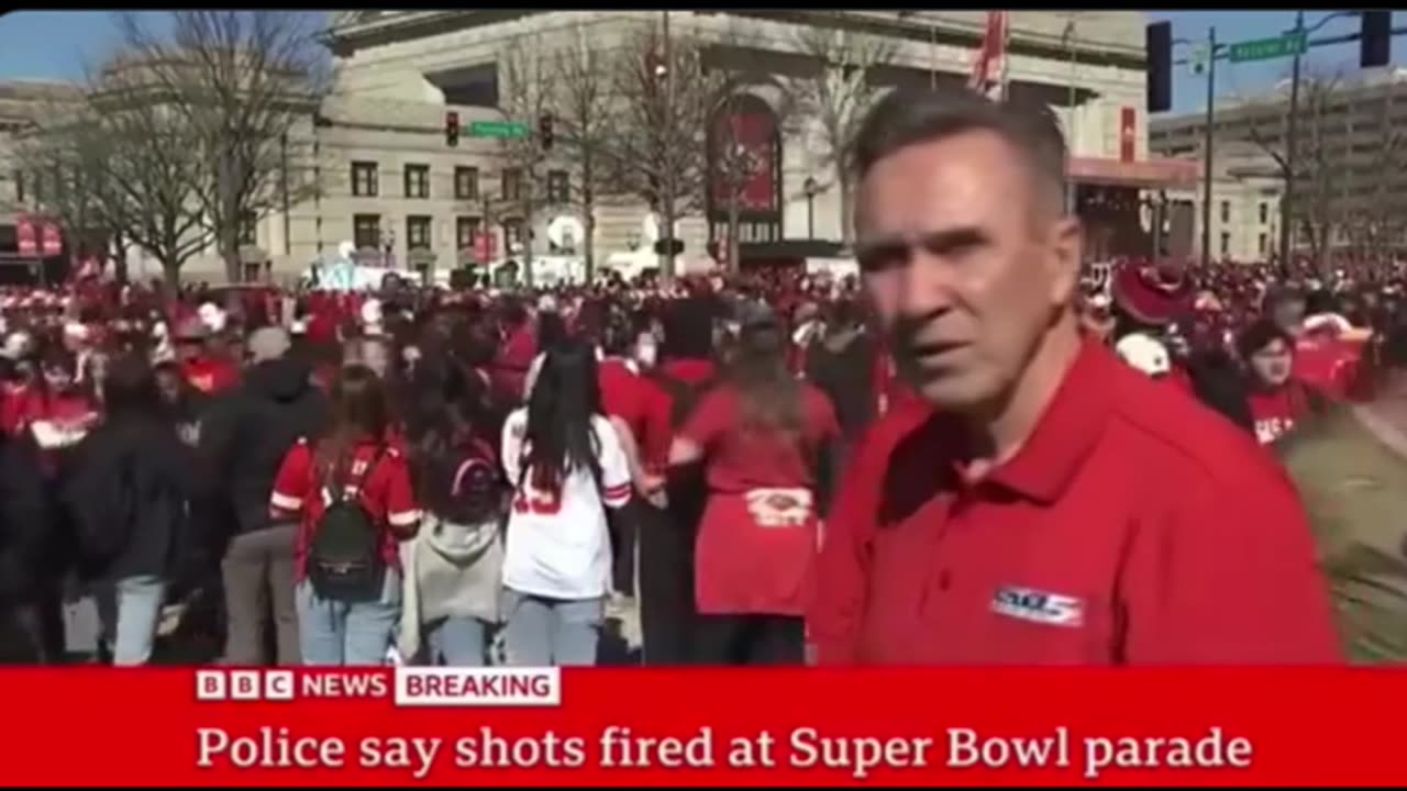 The Moment Shots Were fired at Chiefs Parade Caught on LIVE TV!.