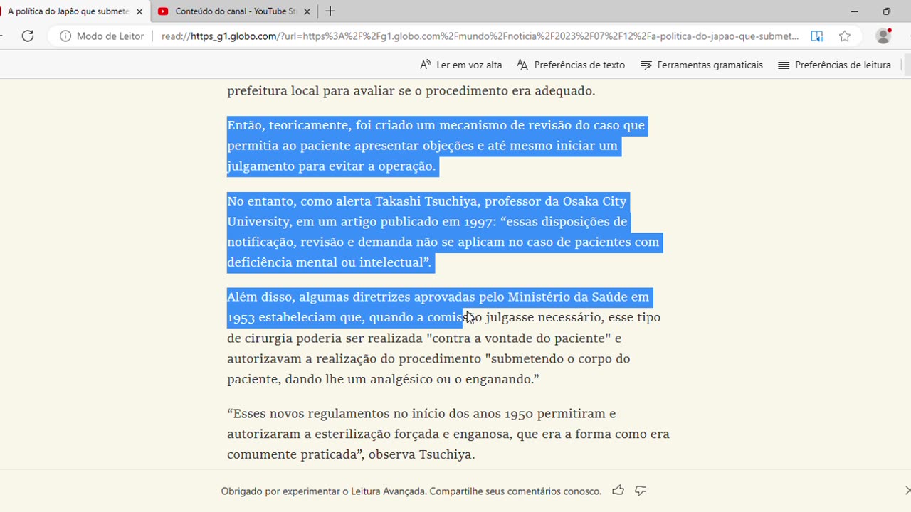 A política do Japão que submeteu milhares de pessoas a esterilização forçada, incluindo crianças
