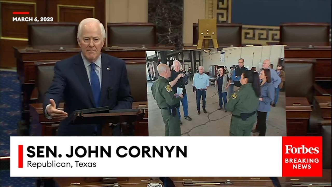 John Cornyn Reveals 'Absolutely Unprecedented And Astonishing' Numbers From Southern Border