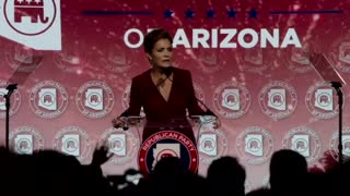 Kari Lake addresses supporters as Arizona gubernatorial race remains tight