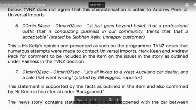 IJWT - An Unfair Go - I get another response from BSA re TVNZ who just keep lying!