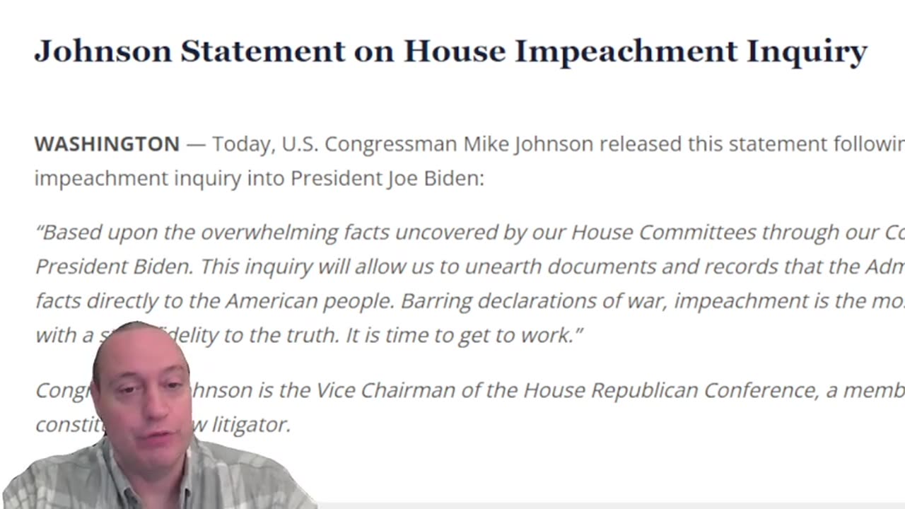 Trump Ally Mike Johnson WINS SPEAKER OF THE HOUSE NOMINATION and Wants to Impeach Biden Immediately