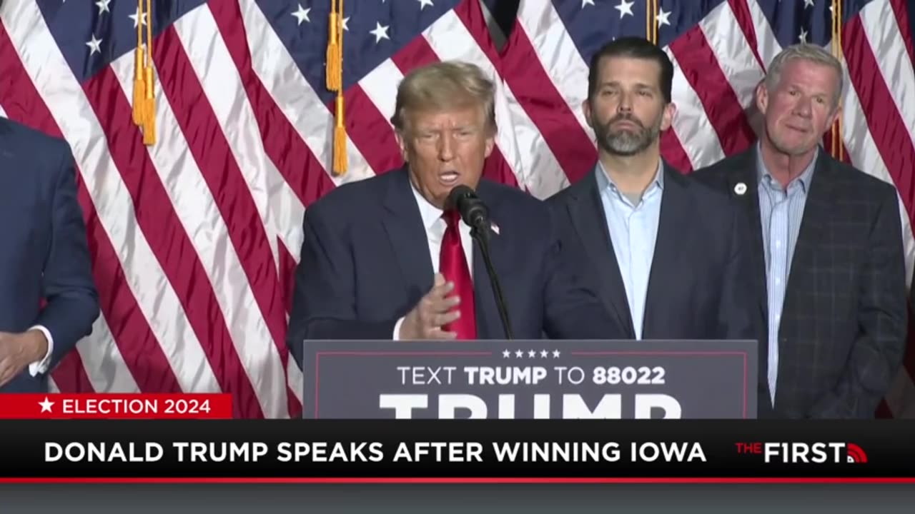 Donald Trump's Entire Victory Speech After Iowa Caucus Win