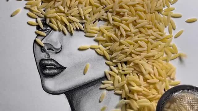 Creative technique with rice!