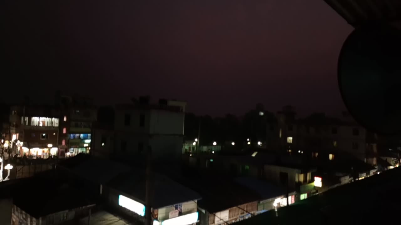 Night view in a small Bazar