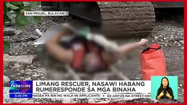 5 rescuer, nasawi habangrumeresponde sa mga binaha