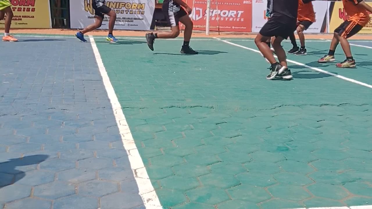 Voley ball match of Junior High school