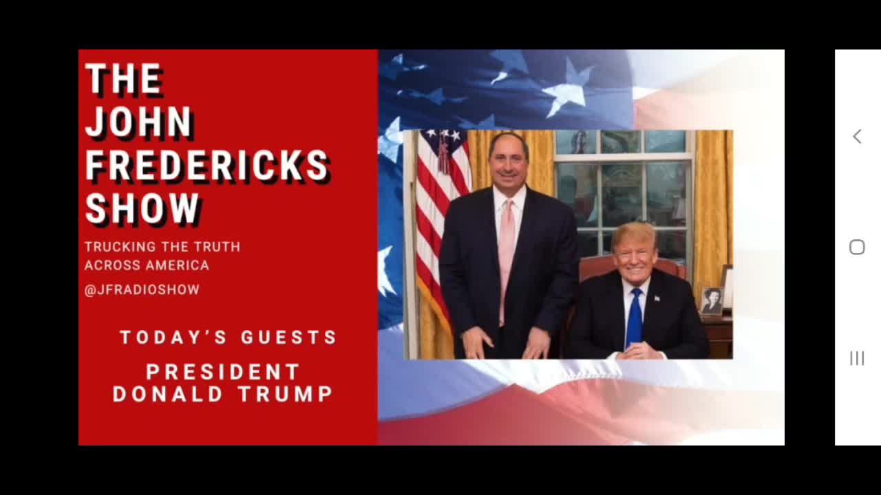 John Frederick's interviews president trump raw reaction part one