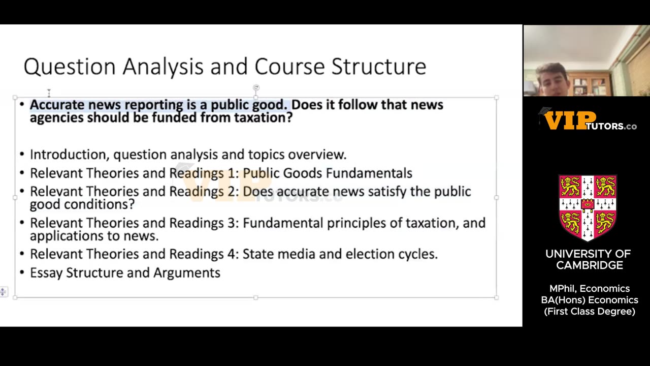 John Locke 2024 Economics Question 2 - Video 1 (Part 4 of 4)