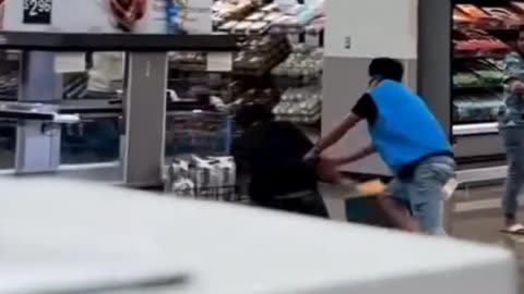 Thief Gets Stopped By Worker