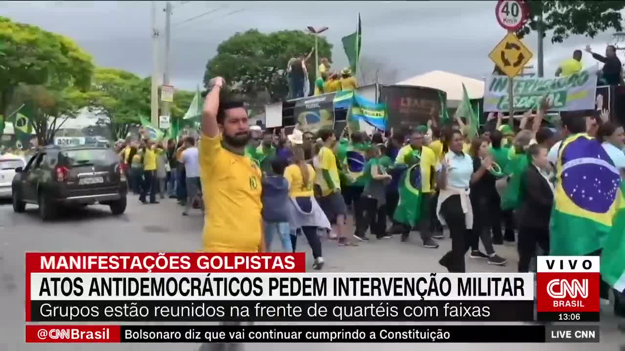 Manifestação golpista: Atos antidemocráticos pedem intervenção militar | LIVE CNN