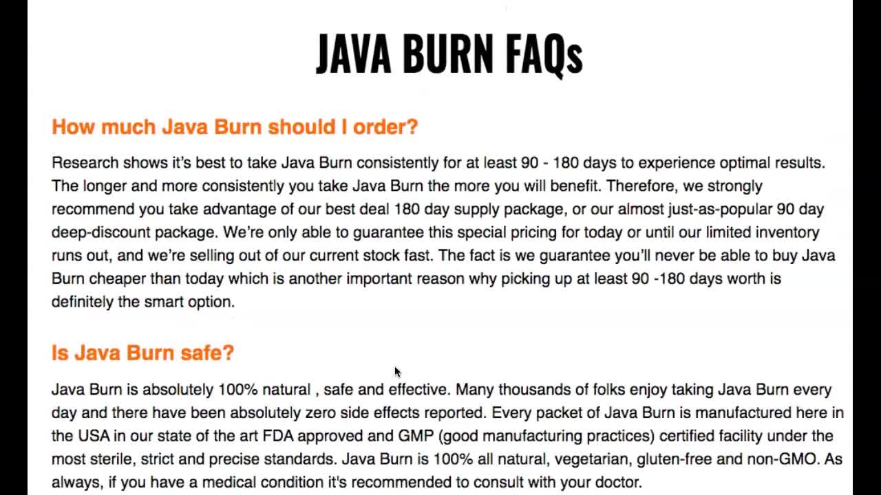 Java Burn Review - Is Java Burn Any Good?