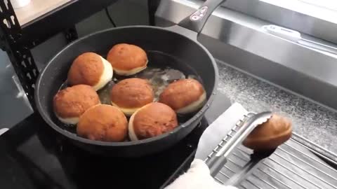 The Process Of Making Fried Desserts