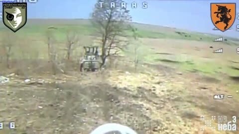 Ukrainian Drones Lighting Up a Russian Assault Group