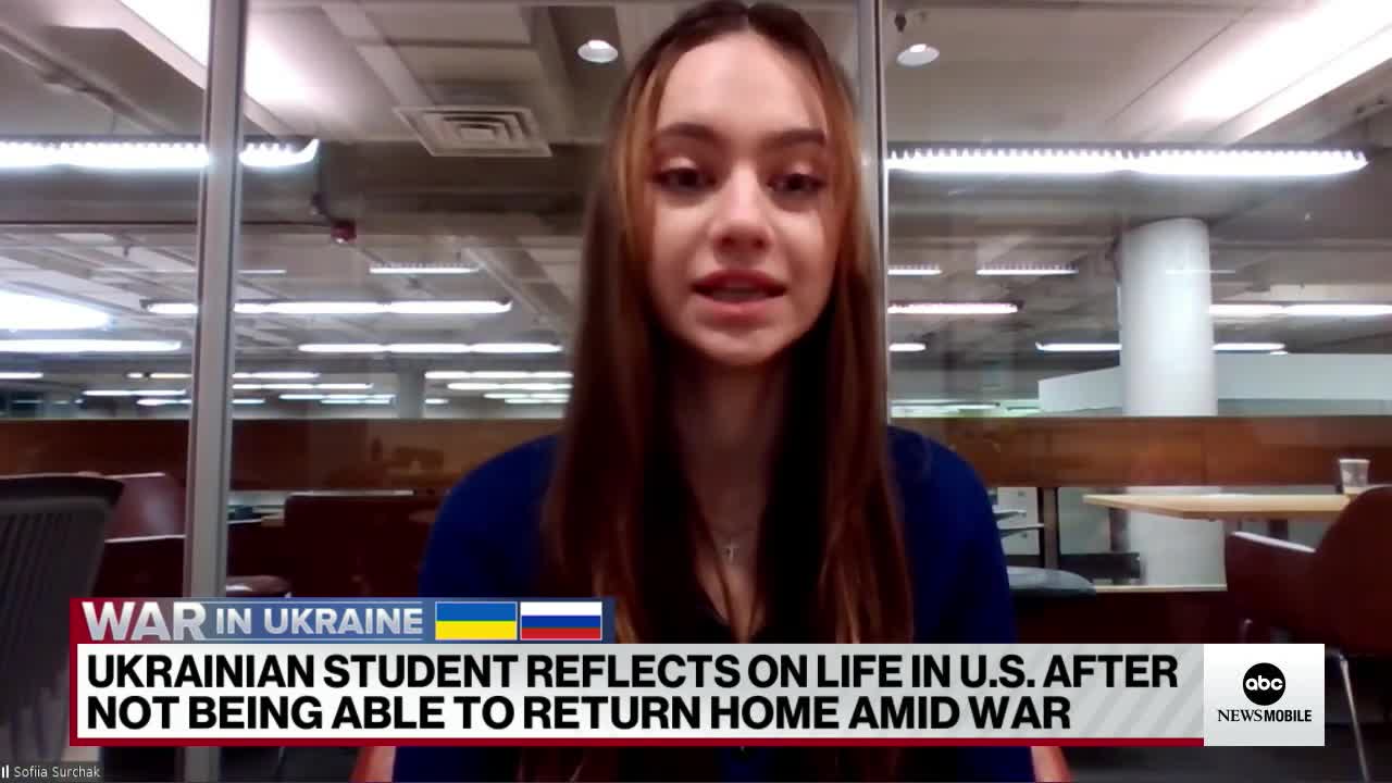 UKRAINIAN STUDENT REFLECTS ON LIFE IN U.S. AFTER