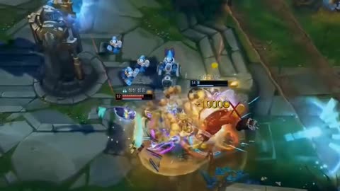 League of Legends game Korean service king operation clip