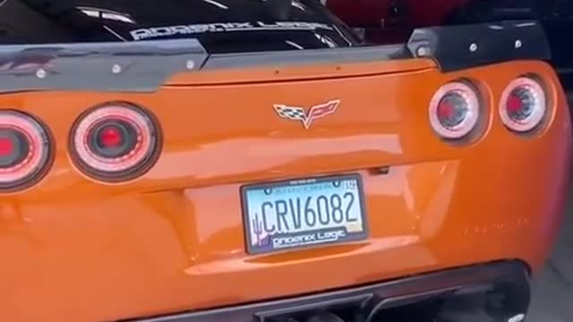 260 HD Chevrolet Corvette Custom exhaust cold start Nice muscle car Sound