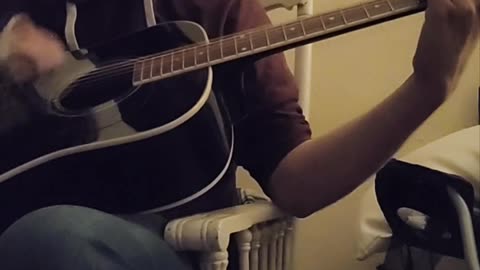 Playing some guitar