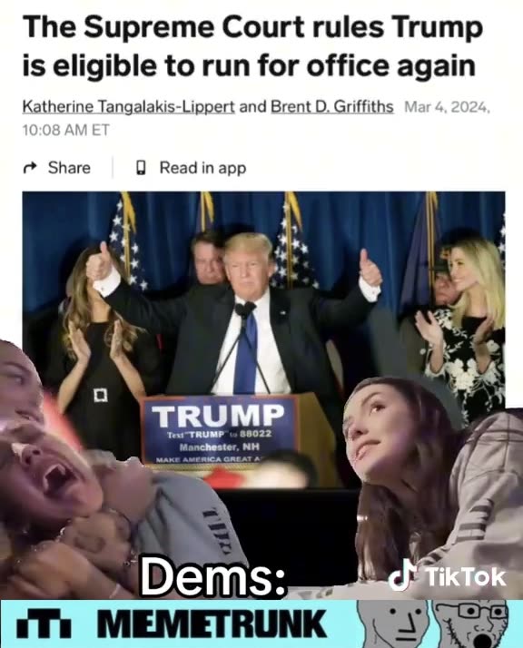 Trump eligible to run TDS