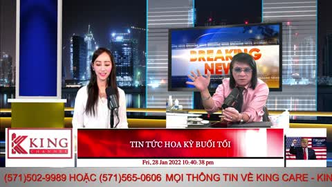 TIN TỨC HOA KỲ BUỔI TỐI - 01/28/2022 - KINGmedia Channel