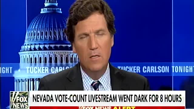 Tucker Carlson: Cameras observing vote count in Nevada mysteriously turned off