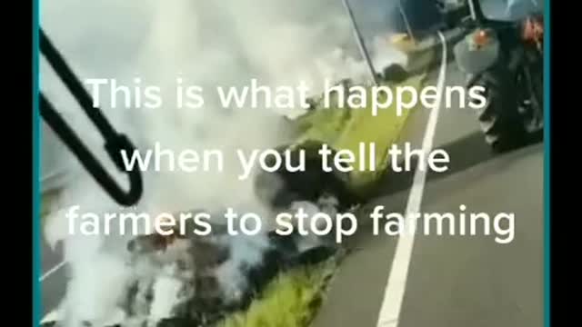 Dutch farmers aren't messing around.