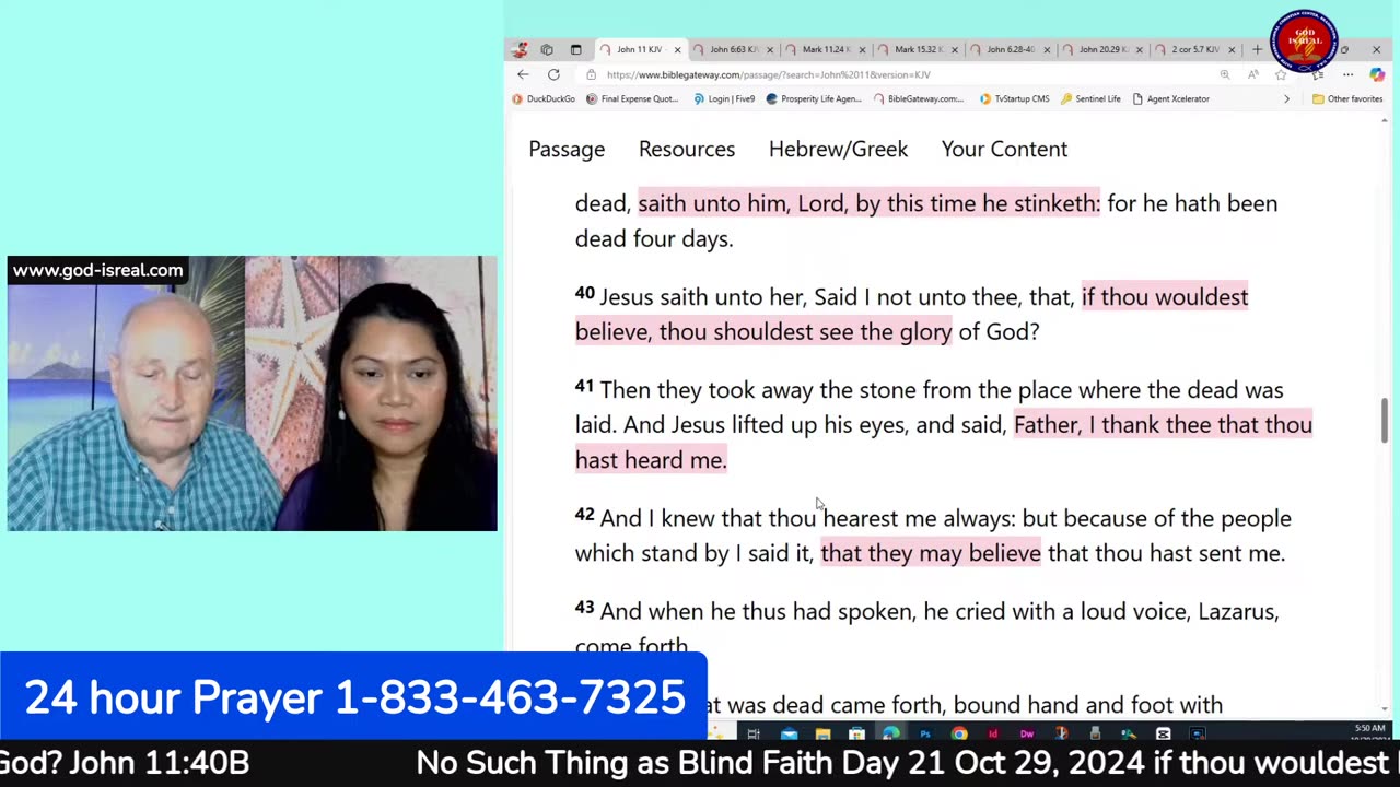 God Is Real 10-29-24 No Such Thing as Blind Faith Day 21