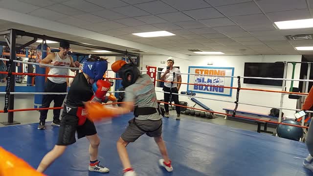 Joey sparring Dylan 1/17/23