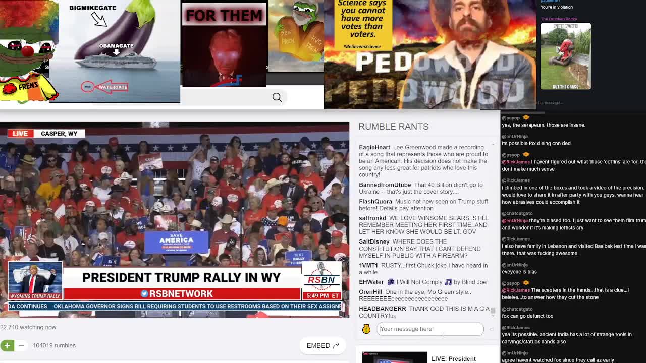 TRUMP RALLY 5-28-22 WYOMING WITH RUMBLE CHAT CAPTURED.