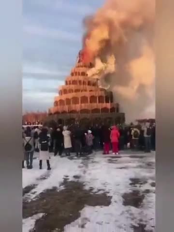 Russia Burns Tower of Babel
