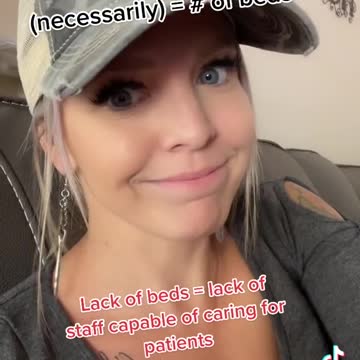 Registered Nurse Explains "Lack of Beds" Does NOT Mean # of Beds