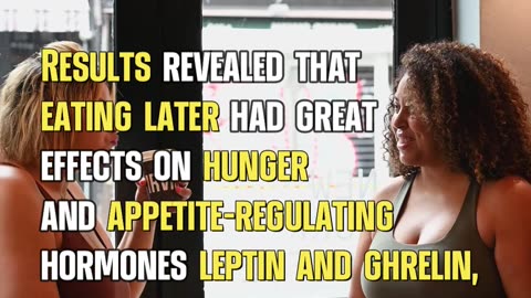 Negative effects of eating late